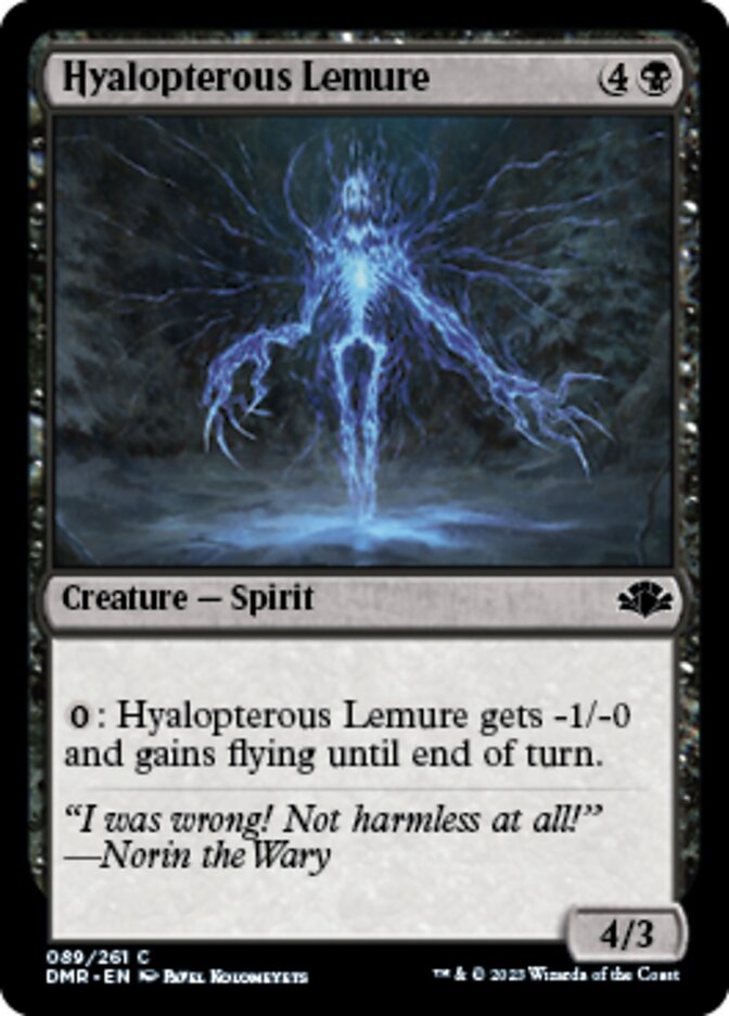 Hyalopterous Lemure [Dominaria Remastered] | Webway Games