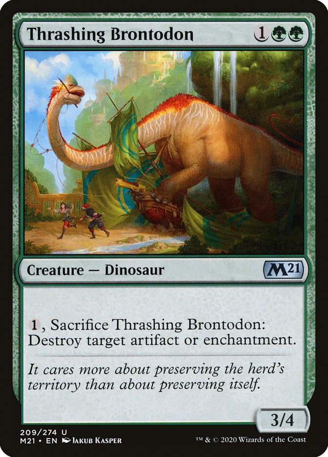 Thrashing Brontodon [Core Set 2021] | Webway Games