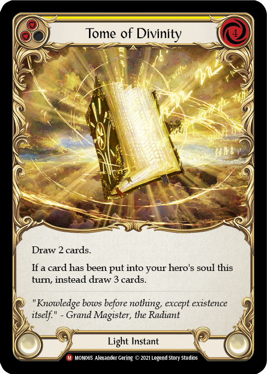 Tome of Divinity (Rainbow Foil) [MON065-RF] 1st Edition Rainbow Foil | Webway Games