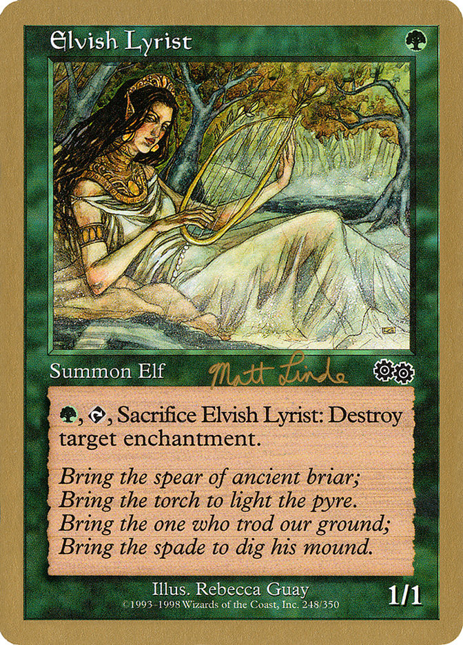 Elvish Lyrist (Matt Linde) [World Championship Decks 1999] | Webway Games