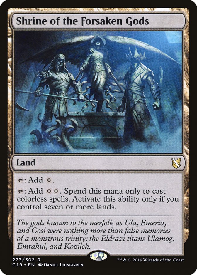 Shrine of the Forsaken Gods [Commander 2019] | Webway Games