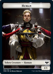 Human (001) // Zombie (005) Double-sided Token [Innistrad: Crimson Vow Tokens] | Webway Games
