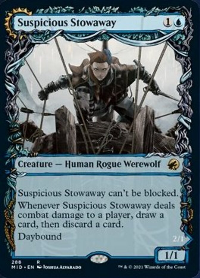 Suspicious Stowaway // Seafaring Werewolf (Showcase Equinox) [Innistrad: Midnight Hunt] | Webway Games