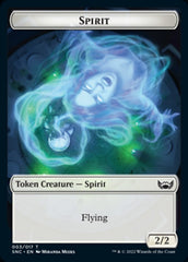 Fish // Spirit Double-sided Token [Streets of New Capenna Tokens] | Webway Games