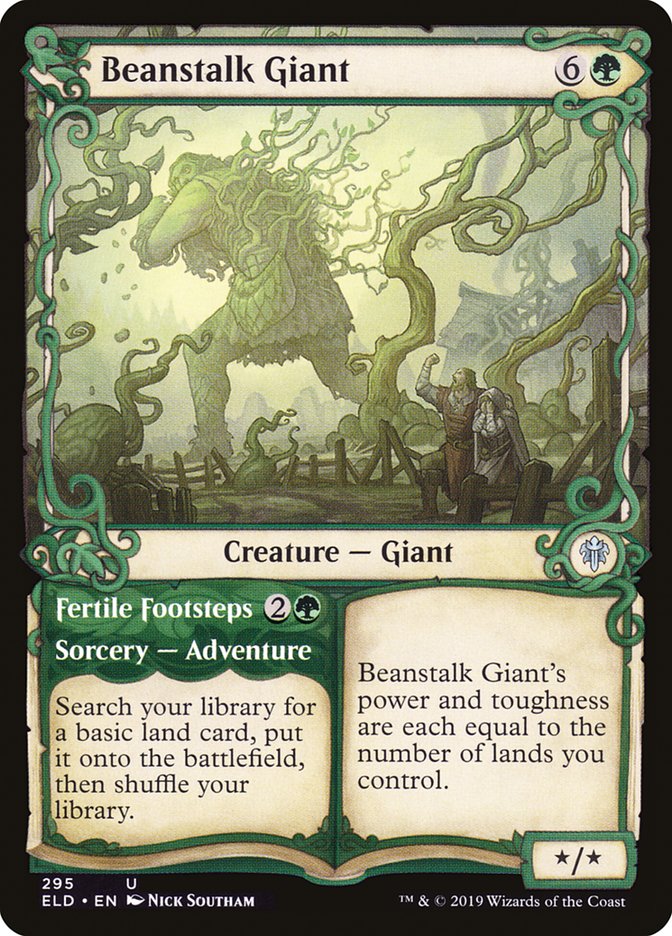 Beanstalk Giant // Fertile Footsteps (Showcase) [Throne of Eldraine] | Webway Games