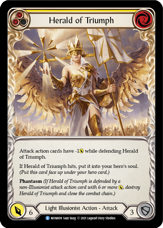Herald of Triumph (Yellow) [MON009] 1st Edition Normal | Webway Games