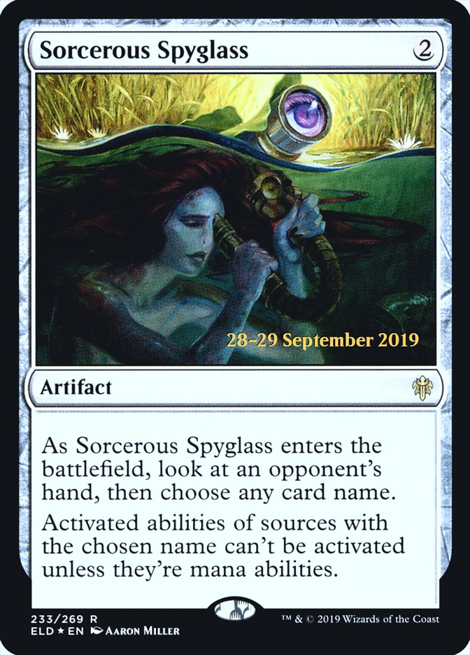 Sorcerous Spyglass  [Throne of Eldraine Prerelease Promos] | Webway Games