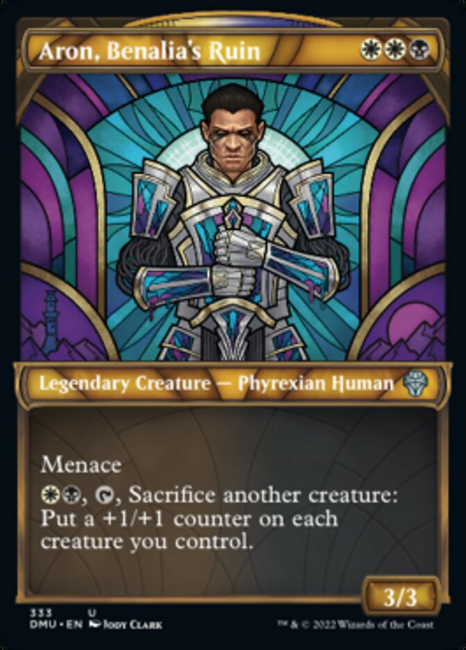 Aron, Benalia's Ruin (Showcase Textured) [Dominaria United] | Webway Games