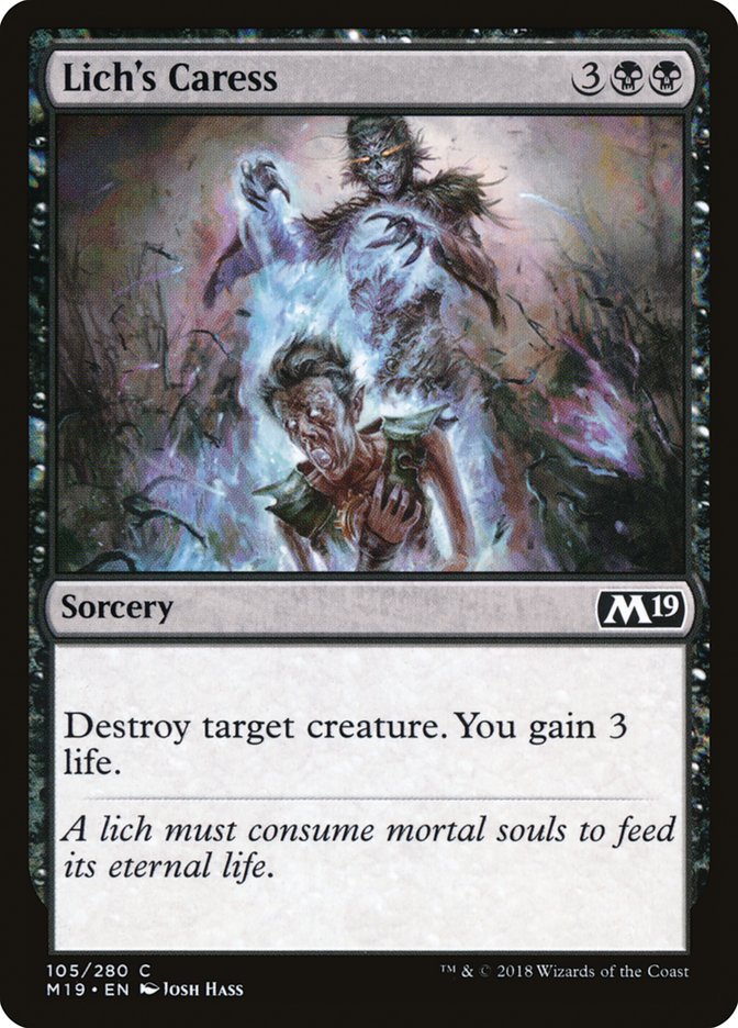 Lich's Caress [Core Set 2019] | Webway Games