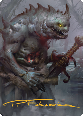 Gray Slaad Art Card (Gold-Stamped Signature) [Commander Legends: Battle for Baldur's Gate Art Series] | Webway Games