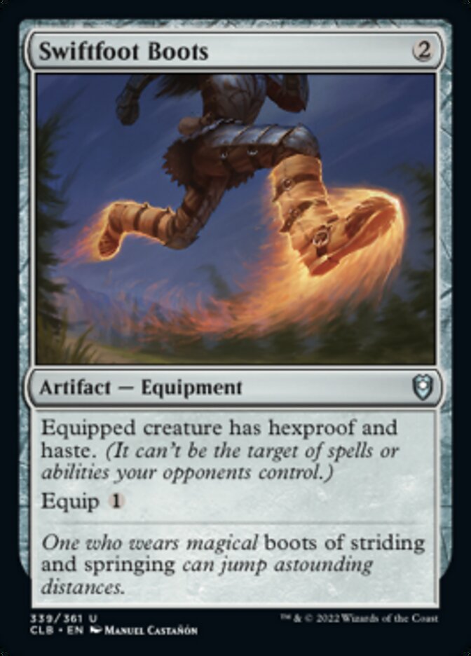 Swiftfoot Boots [Commander Legends: Battle for Baldur's Gate] | Webway Games