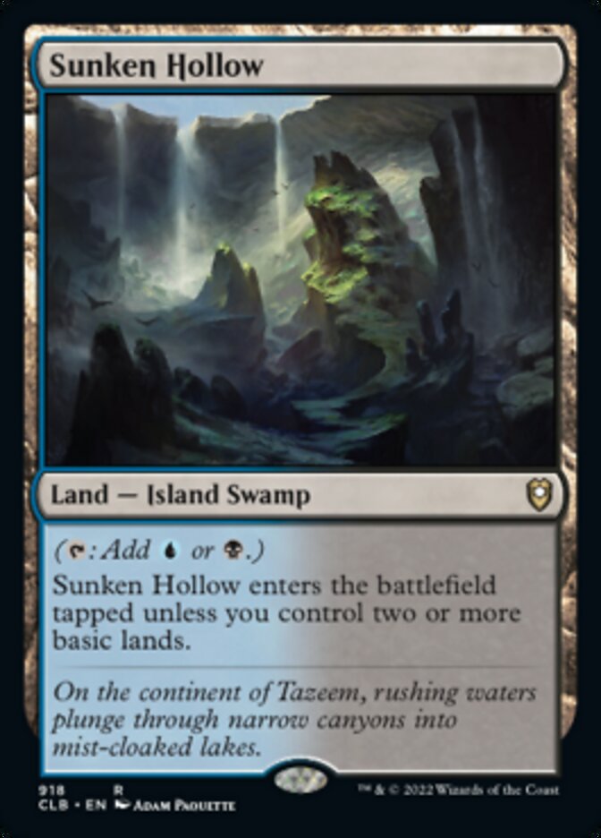 Sunken Hollow [Commander Legends: Battle for Baldur's Gate] | Webway Games