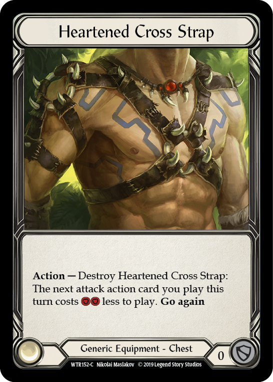 Heartened Cross Strap [WTR152-C] Alpha Print Cold Foil | Webway Games