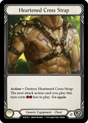 Heartened Cross Strap [WTR152-C] Alpha Print Cold Foil