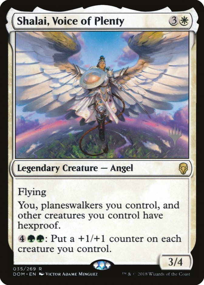 Shalai, Voice of Plenty (Promo Pack) [Dominaria Promos] | Webway Games
