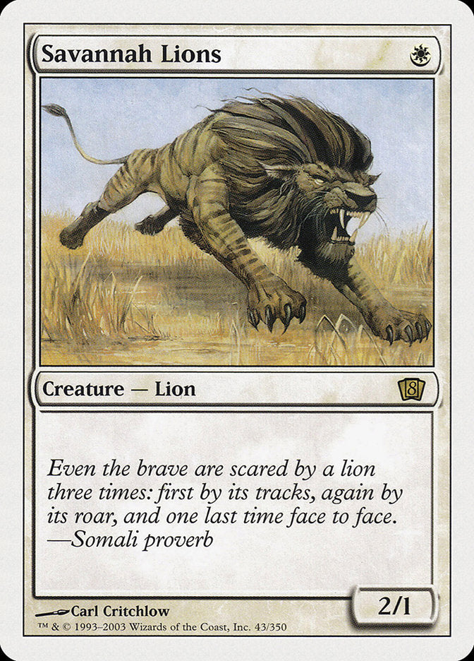 Savannah Lions [Eighth Edition] | Webway Games