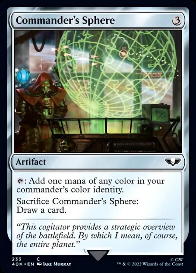 Commander's Sphere (233) [Universes Beyond: Warhammer 40,000] | Webway Games