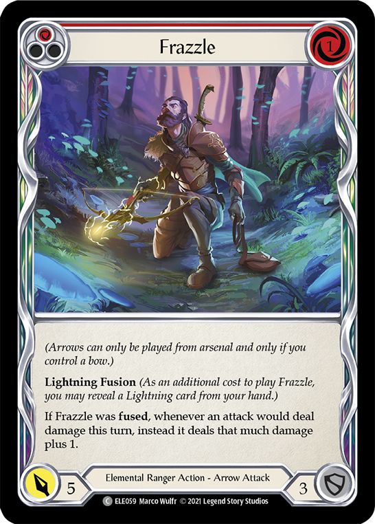 Frazzle (Red) [ELE059] (Tales of Aria)  1st Edition Normal | Webway Games