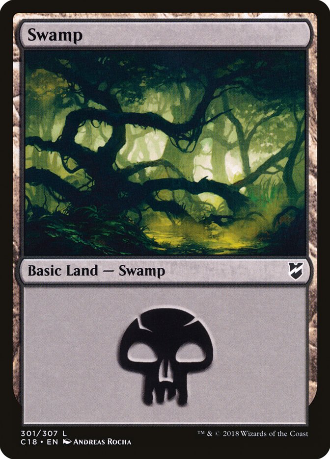Swamp (#301) [Commander 2018] | Webway Games