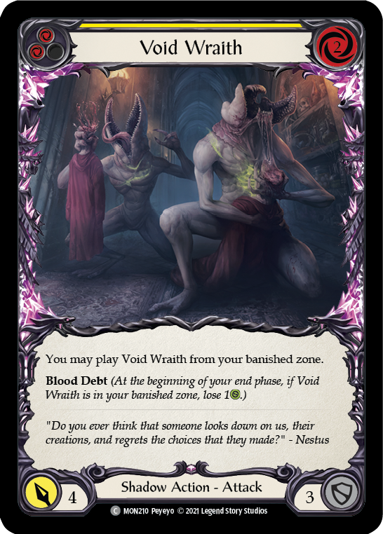 Void Wraith (Yellow) [MON210] 1st Edition Normal | Webway Games
