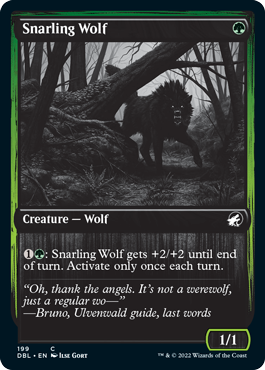 Snarling Wolf (199) [Innistrad: Double Feature] | Webway Games