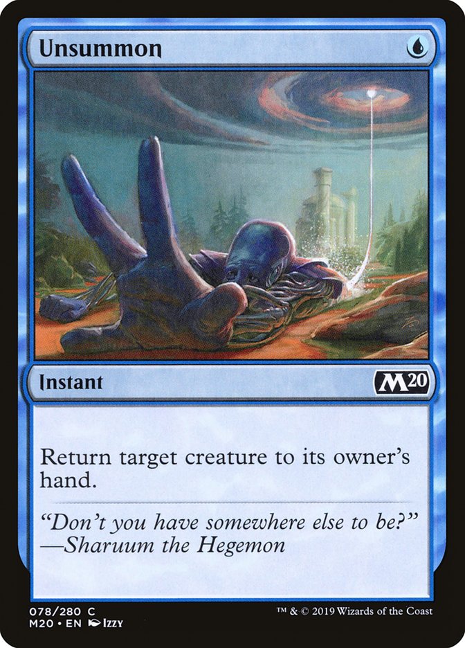Unsummon [Core Set 2020] | Webway Games