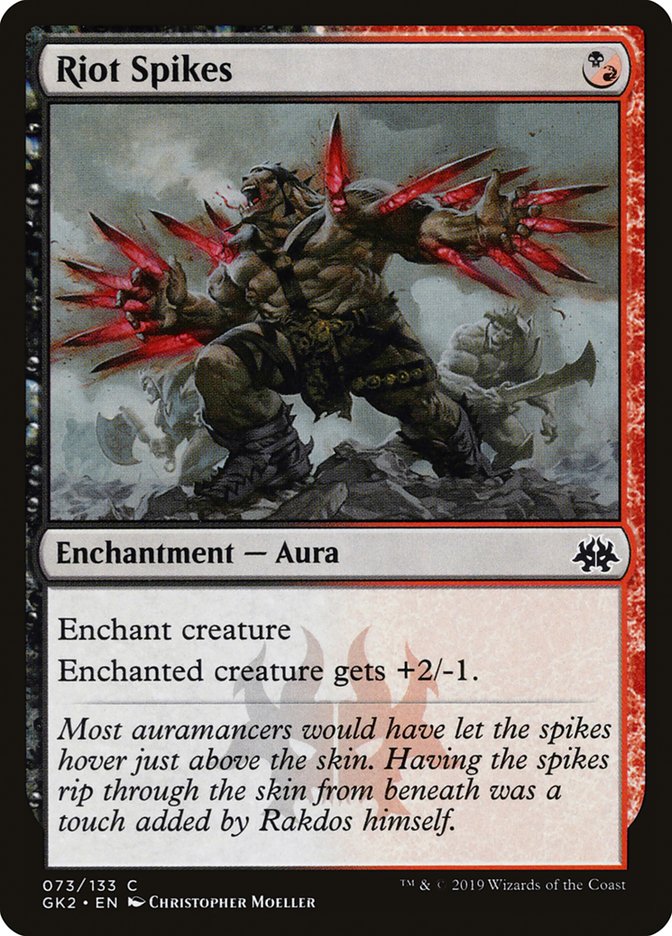 Riot Spikes [Ravnica Allegiance Guild Kit] | Webway Games