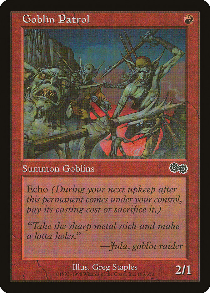 Goblin Patrol [Urza's Saga] | Webway Games