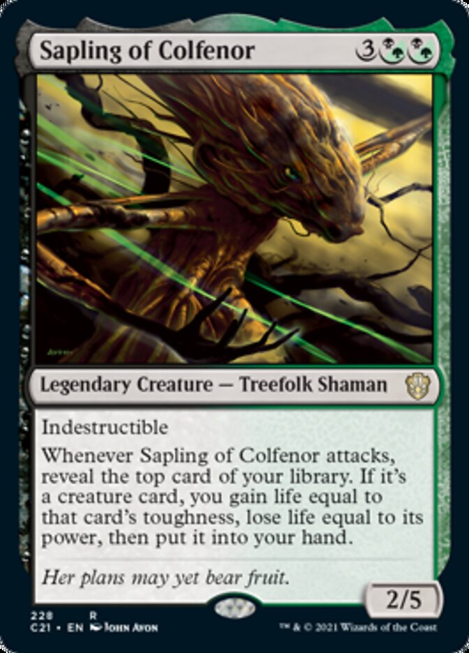 Sapling of Colfenor [Commander 2021] | Webway Games