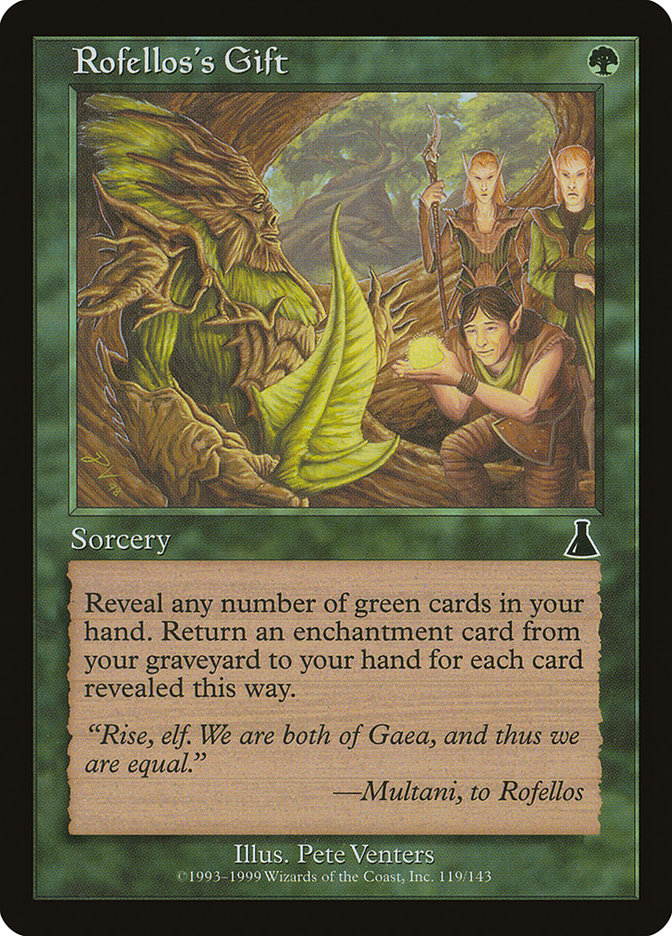 Rofellos's Gift [Urza's Destiny] | Webway Games