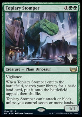 Topiary Stomper (Promo Pack) [Streets of New Capenna Promos] | Webway Games