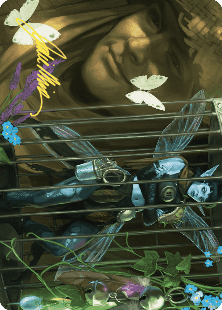 Cooped Up Art Card (Gold-Stamped Signature) [Wilds of Eldraine Art Series] | Webway Games