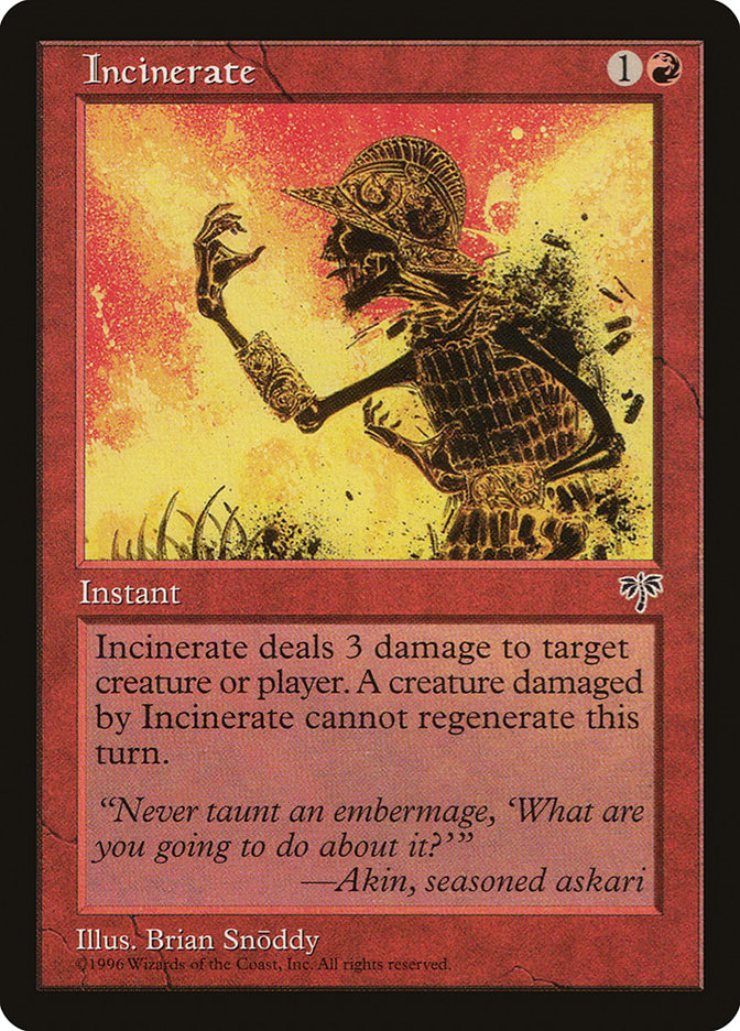 Incinerate [Mirage] | Webway Games