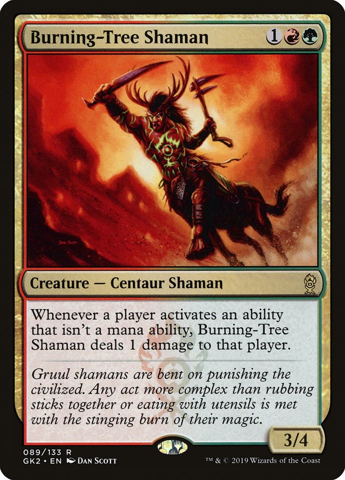 Burning-Tree Shaman [Ravnica Allegiance Guild Kit] | Webway Games