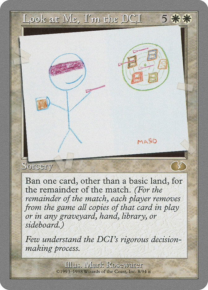 Look at Me, I'm the DCI [Unglued] | Webway Games