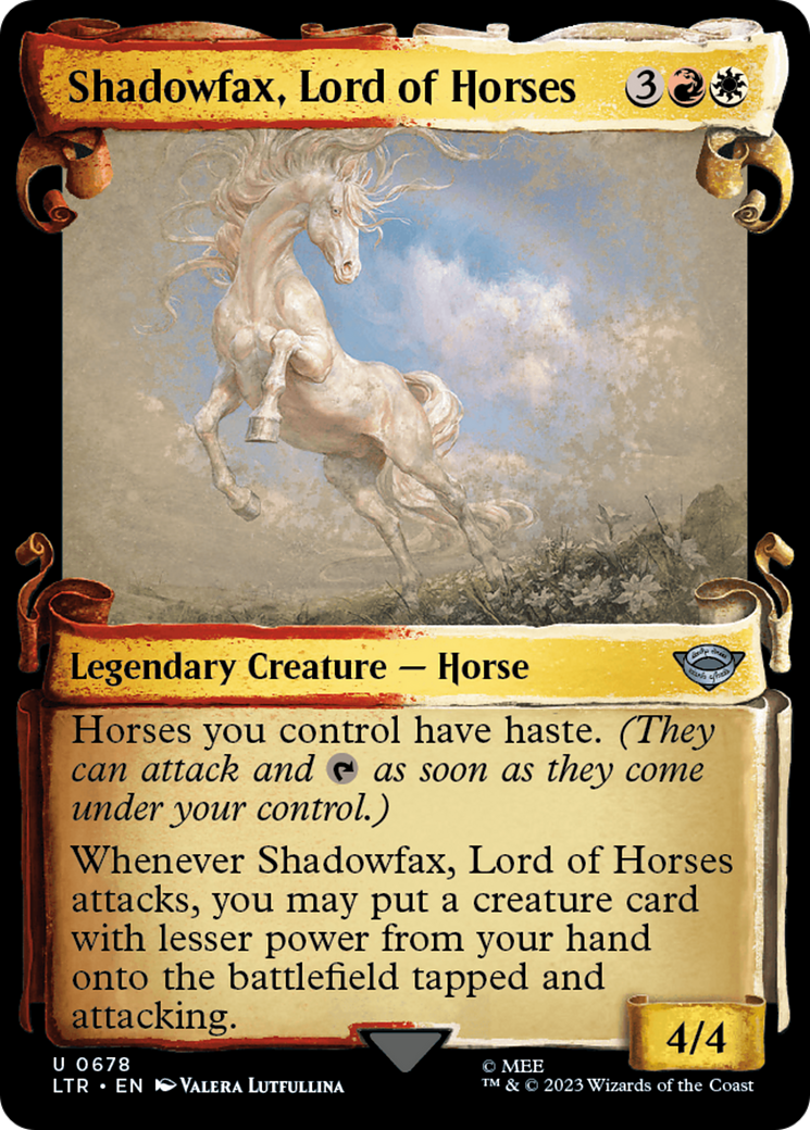 Shadowfax, Lord of Horses [The Lord of the Rings: Tales of Middle-Earth Showcase Scrolls] | Webway Games