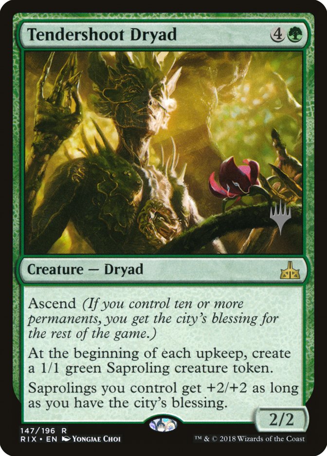 Tendershoot Dryad (Promo Pack) [Rivals of Ixalan Promos] | Webway Games