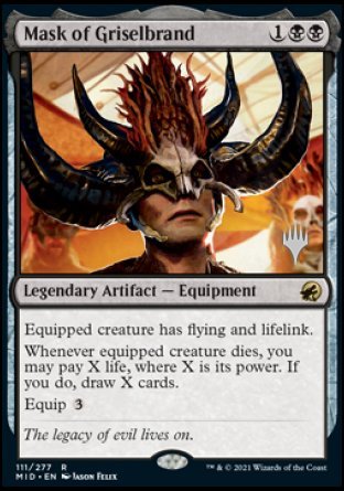 Mask of Griselbrand (Promo Pack) [Innistrad: Midnight Hunt Promos] | Webway Games