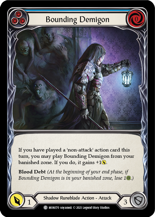 Bounding Demigon (Blue) [MON170] 1st Edition Normal | Webway Games