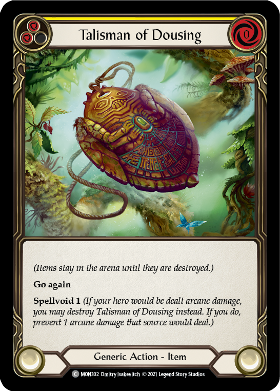 Talisman of Dousing (Rainbow Foil) [MON302-RF] 1st Edition Rainbow Foil | Webway Games