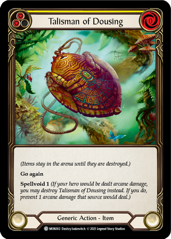 Talisman of Dousing (Rainbow Foil) [MON302-RF] 1st Edition Rainbow Foil
