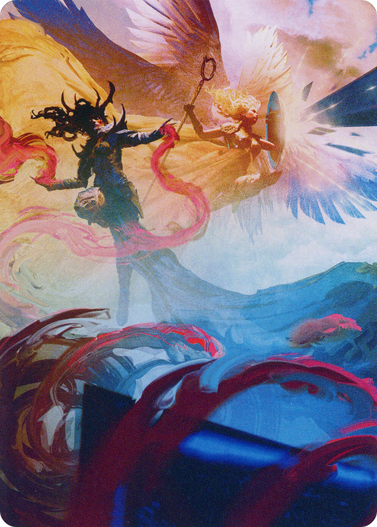 Drana and Linvala Art Card [March of the Machine Art Series] | Webway Games