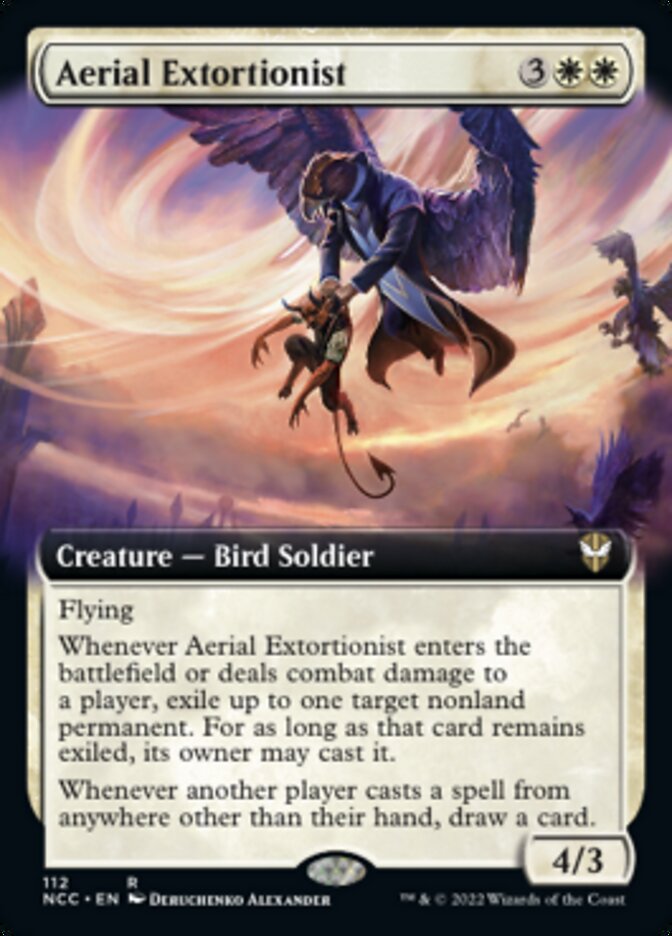 Aerial Extortionist (Extended Art) [Streets of New Capenna Commander] | Webway Games