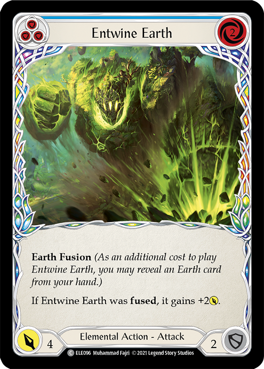 Entwine Earth (Blue) [ELE096] (Tales of Aria)  1st Edition Normal | Webway Games