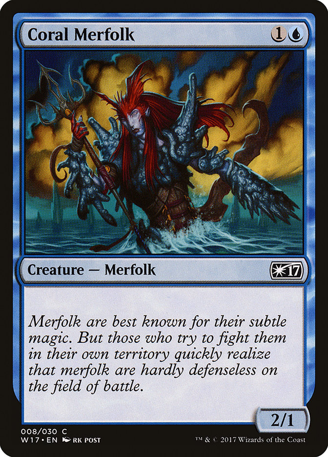 Coral Merfolk [Welcome Deck 2017] | Webway Games