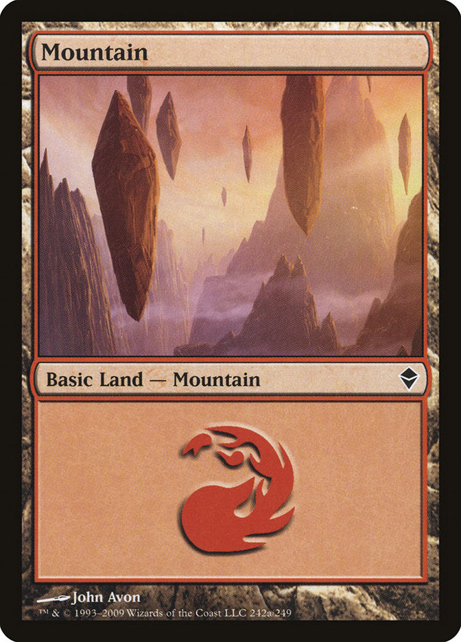 Mountain (#242a) [Zendikar] | Webway Games