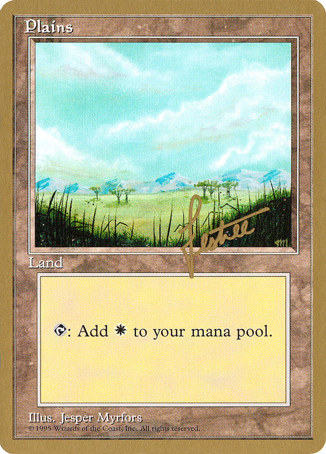 Plains (bl365) (Bertrand Lestree) [Pro Tour Collector Set] | Webway Games