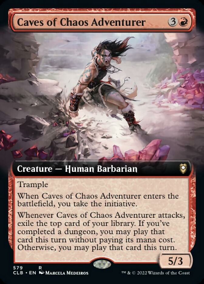Caves of Chaos Adventurer (Extended Art) [Commander Legends: Battle for Baldur's Gate] | Webway Games