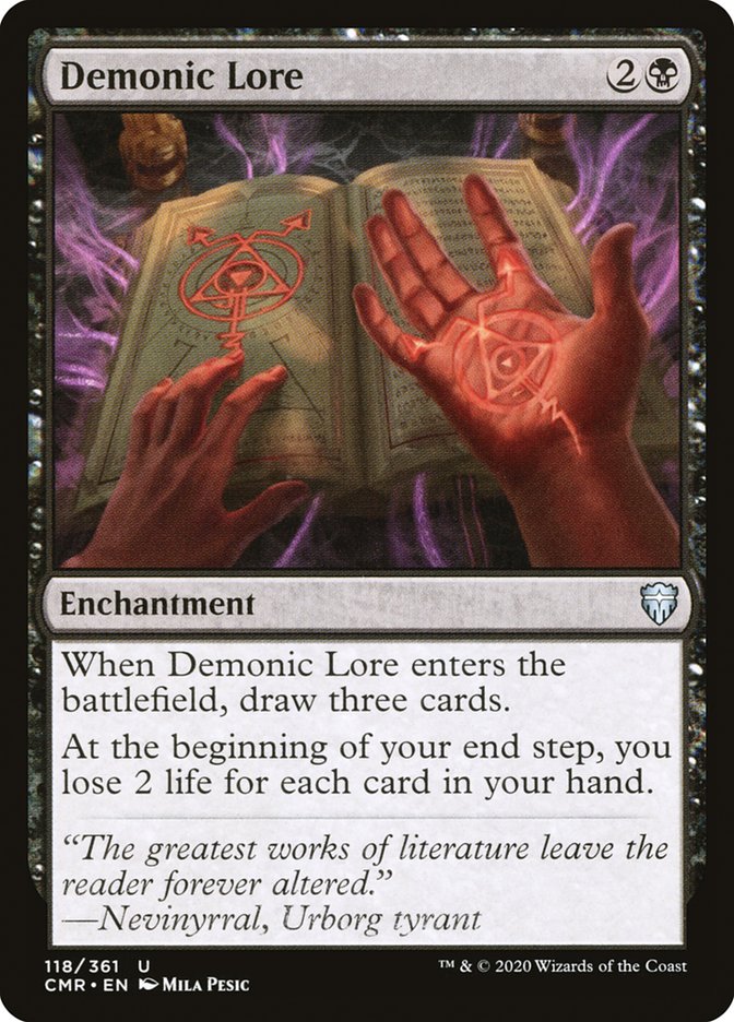 Demonic Lore [Commander Legends] | Webway Games