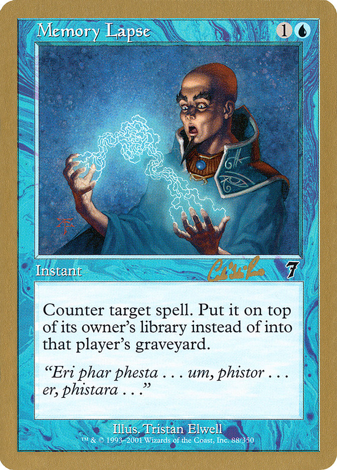 Memory Lapse (Carlos Romao) [World Championship Decks 2002] | Webway Games